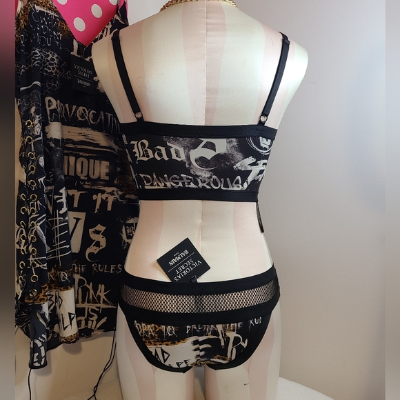 NWT Victoria's Secret X Balmain 2017 Fashion Show 3pc Set! 34D/med 🖤 - Picture 6 of 13